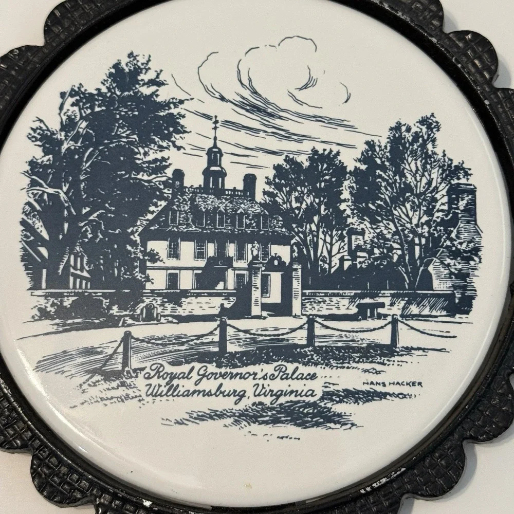 WILLIAMSBURG‎ VA. GOVERNOR'S PALACE CERAMIC TILE CAST IRON 8